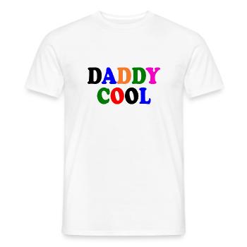 Daddy cool - T-shirt homme - blanc - Devant - AI Model Male 178 dark (178cm)