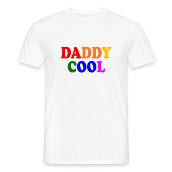Daddy cool - Men's T-Shirt - white - Front - AI Model Male 178 dark (178cm)