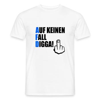 Definitely not digga - Men's T-Shirt - white - Front - AI Model Male 178 dark (178cm)