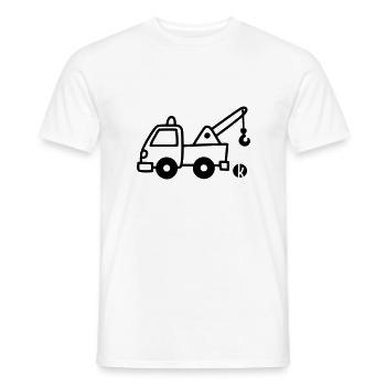 Abschlepper - Männer T-Shirt - Weiß - Vorne - AI Model Male 178 dark (178cm)