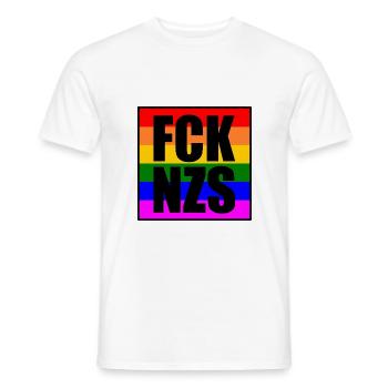 Fck nzs - T-shirt homme - blanc - Devant - AI Model Male 178 dark (178cm)