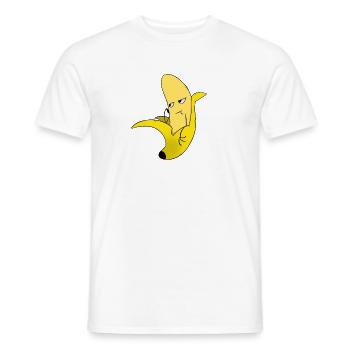 Banana / banana - bored - Men's T-Shirt - white - Front - AI Model Male 178 dark (178cm)