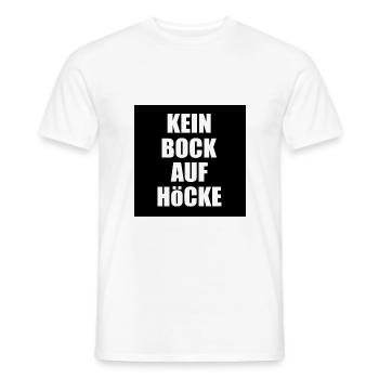 kein bock auf höcke - Männer T-Shirt - Weiß - Vorne - AI Model Male 178 dark (178cm)