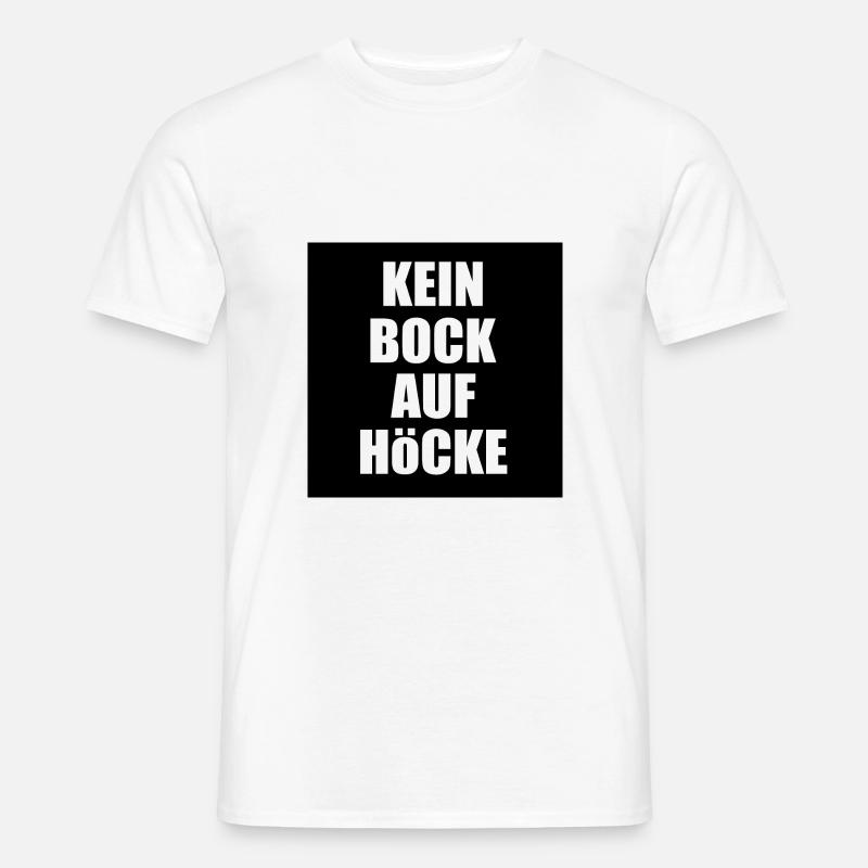 kein bock auf höcke - Männer T-Shirt - Weiß