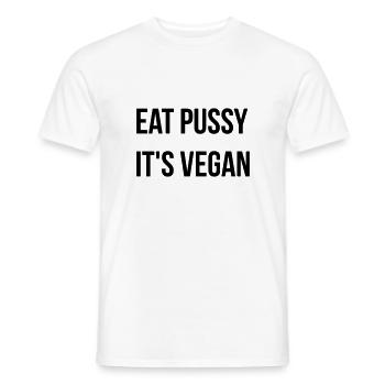 vegan - Männer T-Shirt - Weiß - Vorne - AI Model Male 178 dark (178cm)