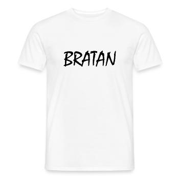Bratan - Männer T-Shirt - Weiß - Vorne - AI Model Male 178 dark (178cm)