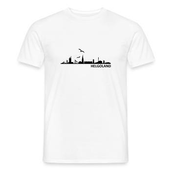 Skyline - Helgoland - Männer T-Shirt - Weiß - Vorne - AI Model Male 178 dark (178cm)