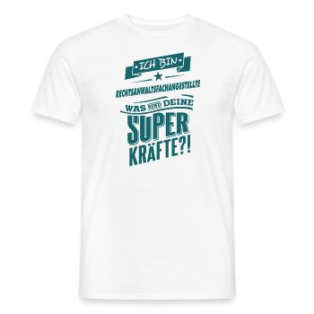 Superpower Rechtsanwaltsfachangestellte - Beruf - Männer T-Shirt - Weiß - Vorne - AI Model Male 178 dark (178cm)
