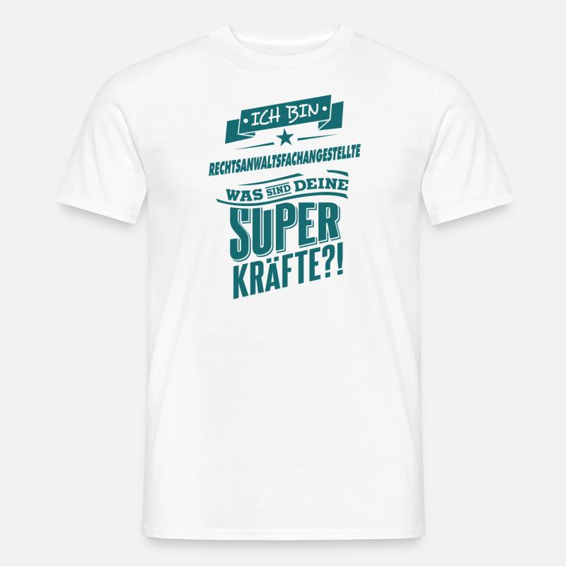 Superpower Rechtsanwaltsfachangestellte - Beruf - Männer T-Shirt - Weiß