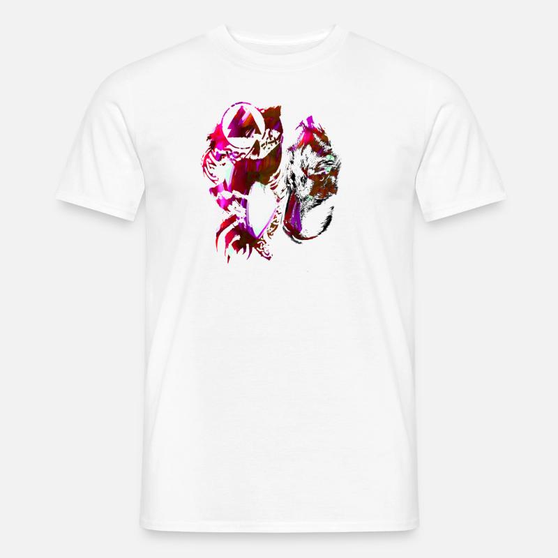 Wolf, Wikinger, germanen, asgard, midgard,valhalla - Männer T-Shirt - Weiß