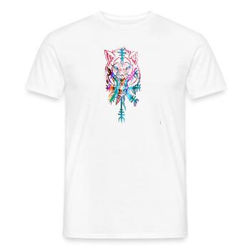 Wolf, Wikinger, germanen, asgard,Walhalla - Männer T-Shirt - Weiß - Vorne - AI Model Male 178 dark (178cm)