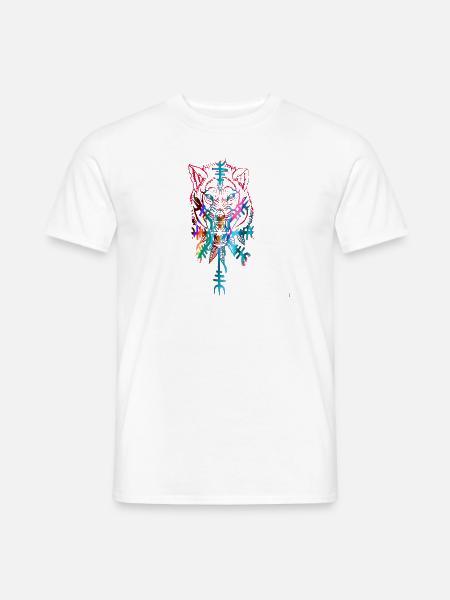 Wolf, Vikings, Teutons, Asgard, Valhalla - Men's T-Shirt - white