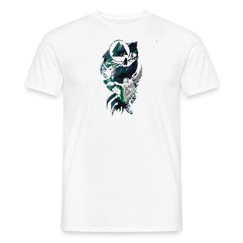 Wolf, Wikinger, germanen, asgard, midgard,valhalla - Männer T-Shirt - Weiß - Vorne - AI Model Male 178 dark (178cm)