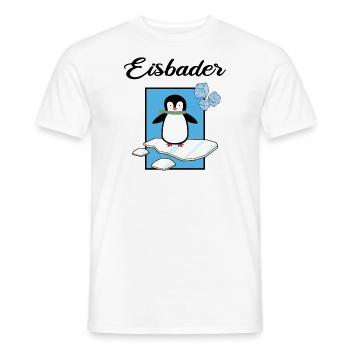 Eisbader Winterbaden Eisloch Kältetherapie Eisbad - Männer T-Shirt - Weiß - Vorne - AI Model Male 178 dark (178cm)