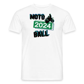 Motoball Spieler Team Turnier Mannschaft in 2024 - Männer T-Shirt - Weiß - Vorne - AI Model Male 178 dark (178cm)