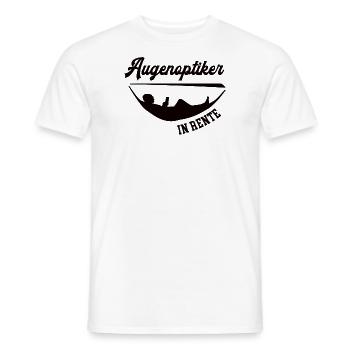 Augenoptiker in Rente Rentenbeginn Optiker Rentner - Männer T-Shirt - Weiß - Vorne - AI Model Male 178 dark (178cm)