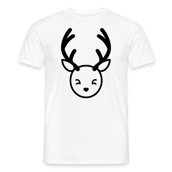 Weihnachtsrentiere - Männer T-Shirt - Weiß - Vorne - AI Model Male 178 dark (178cm)