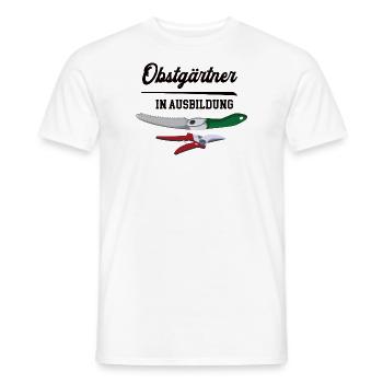 Obstgärtner in Ausbildung Obstgärtnerausbildung - Männer T-Shirt - Weiß - Vorne - AI Model Male 178 dark (178cm)