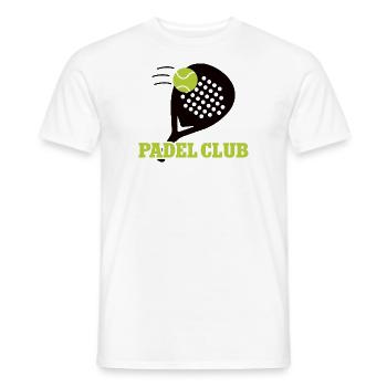Padel Club Padelspieler Tennis Verein Spieler - Männer T-Shirt - Weiß - Vorne - AI Model Male 178 dark (178cm)