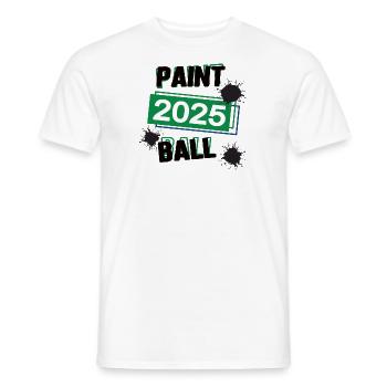 Paintball Spieler Team Turnier Mannschaft in 2025 - Männer T-Shirt - Weiß - Vorne - AI Model Male 178 dark (178cm)
