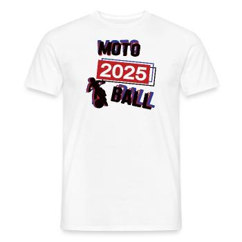 Motoball Spieler Team Turnier Mannschaft in 2025 - Männer T-Shirt - Weiß - Vorne - AI Model Male 178 dark (178cm)