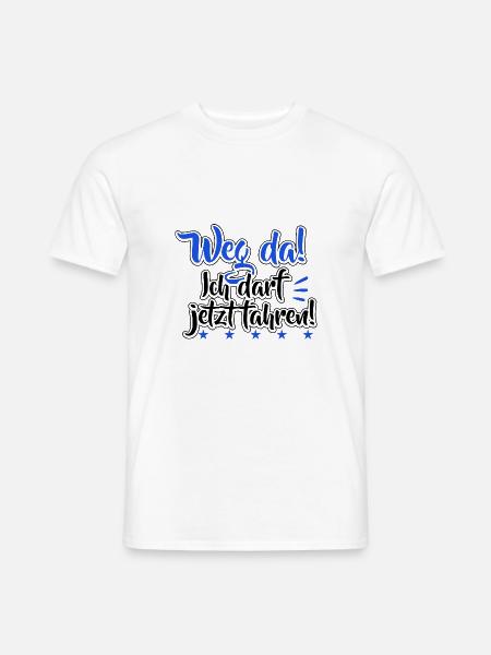 Führerschein bestanden Fahrprüfung Fahranfänger - Männer T-Shirt - Weiß