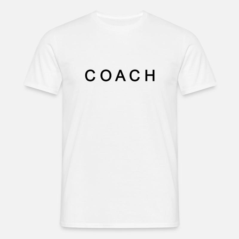 Coach - Männer T-Shirt - Weiß