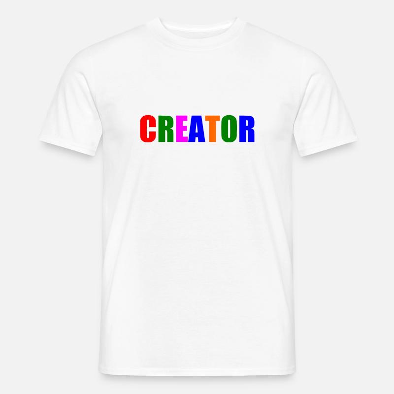 Creator - Männer T-Shirt - Weiß