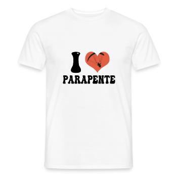 j aime parapente - T-shirt homme - blanc - Devant - AI Model Male 178 dark (178cm)