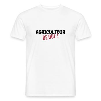 Agriculture Farming Farmer Agriculteur Landwirt - Men's T-Shirt - white - Front - AI Model Male 178 dark (178cm)