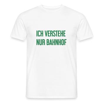 Je comprends seulement la station - T-shirt homme - blanc - Devant - AI Model Male 178 dark (178cm)