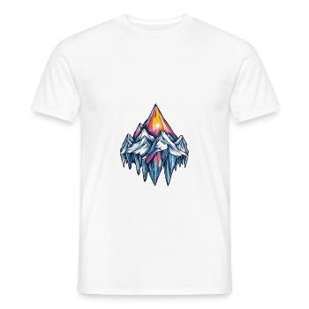 Eisberge Symbol Berge - Männer T-Shirt - Weiß - Vorne - AI Model Male 178 dark (178cm)