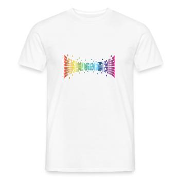 L'amour pour tous! Le monde est coloré! Cadeau LGBT - T-shirt homme - blanc - Devant - AI Model Male 178 dark (178cm)