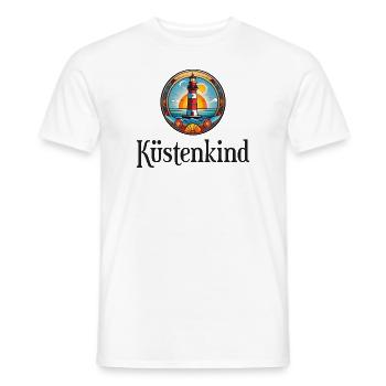 Küstenkind - Männer T-Shirt - Weiß - Vorne - AI Model Male 178 dark (178cm)