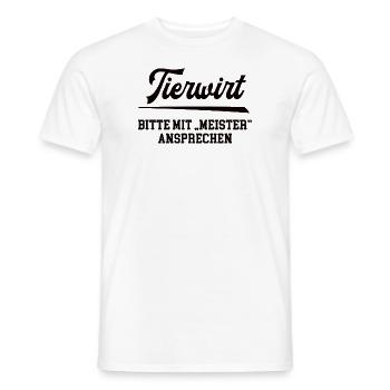 Tierwirt Meister Tierwirtmeister Tierzüchter Chef - Männer T-Shirt - Weiß - Vorne - AI Model Male 178 dark (178cm)