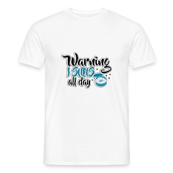 Snus rauchfrei Nichtraucher Nikotin Antiraucher - Männer T-Shirt - Weiß - Vorne - AI Model Male 178 dark (178cm)