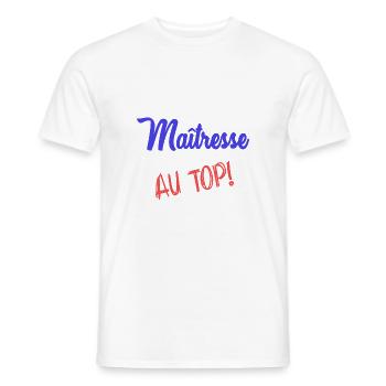 GELIEBTE - Männer T-Shirt - Weiß - Vorne - AI Model Male 178 dark (178cm)