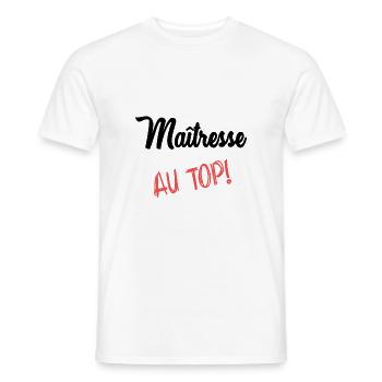GELIEBTE - Männer T-Shirt - Weiß - Vorne - AI Model Male 178 dark (178cm)