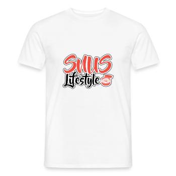 Snus rauchfrei Nichtraucher Nikotin Antiraucher - Männer T-Shirt - Weiß - Vorne - AI Model Male 178 dark (178cm)