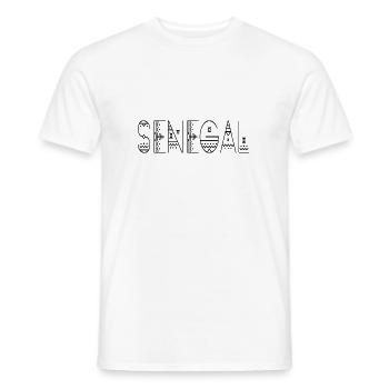 Senegal - Männer T-Shirt - Weiß - Vorne - AI Model Male 178 dark (178cm)