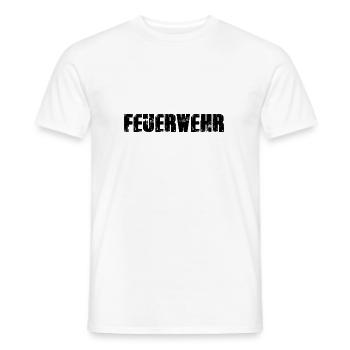 Feuerwehr - Männer T-Shirt - Weiß - Vorne - AI Model Male 178 dark (178cm)