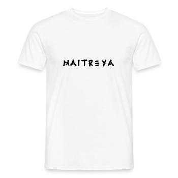 Maitreya - Männer T-Shirt - Weiß - Vorne - AI Model Male 178 dark (178cm)