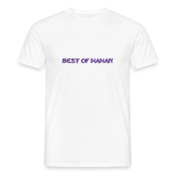 OMA. MUTTERTAG. ALLES GUTE ZUM GEBURTSTAG OMA. ICH LIEBE DICH - Männer T-Shirt - Weiß - Vorne - AI Model Male 178 dark (178cm)