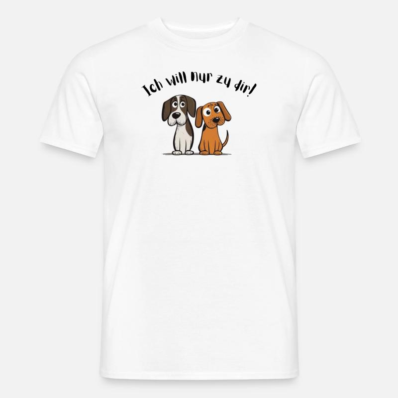 Hunde Spruch Geschenk - Männer T-Shirt - Weiß