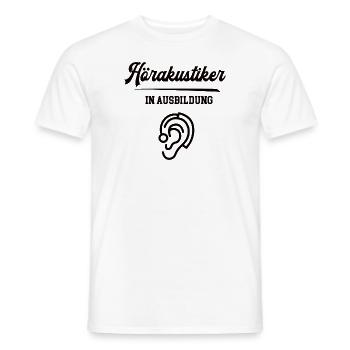 Hörakustiker in Ausbildung Hörakustikerausbildung - Männer T-Shirt - Weiß - Vorne - AI Model Male 178 dark (178cm)