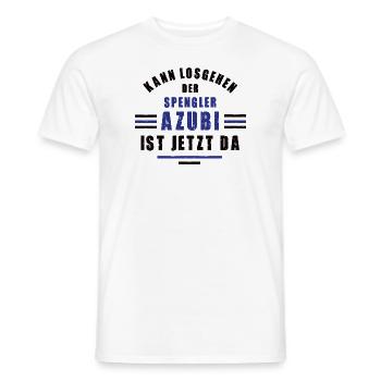 Azubi Spengler Lehre Ausbildung Spenglerausbildung - Männer T-Shirt - Weiß - Vorne - AI Model Male 178 dark (178cm)