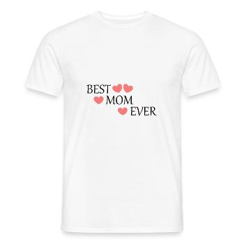 Dire que la fête des mères est la meilleure maman du monde Fête des mères - T-shirt homme - blanc - Devant - AI Model Male 178 dark (178cm)