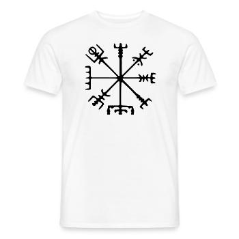 Viking compass - Männer T-Shirt - Weiß - Vorne - AI Model Male 178 dark (178cm)