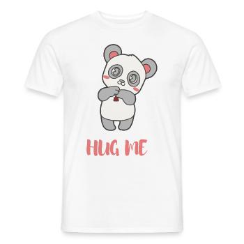 hug me - baby give me a hug - Men's T-Shirt - white - Front - AI Model Male 178 dark (178cm)