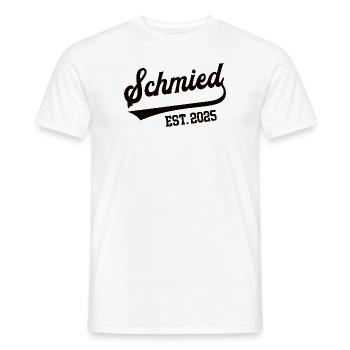 Schmied 2025 Beruf Schmiede Lehre Lehrling - Männer T-Shirt - Weiß - Vorne - AI Model Male 178 dark (178cm)
